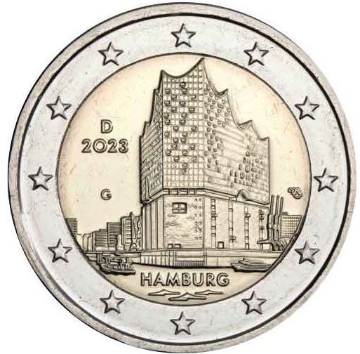 Deutschland 2€ 2023 - Elbphilharmonie 