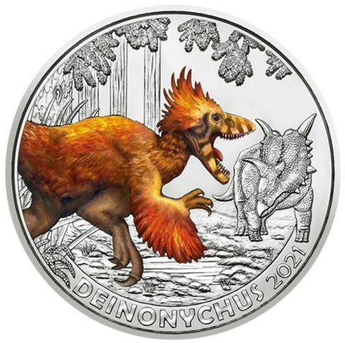 3€ Dinotaler 2021 - Deinonychus #7