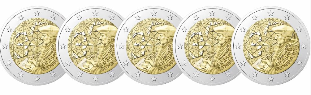 Deutschland 2 Euro 2022 Erasmus Programm Set A–J bankfrisch