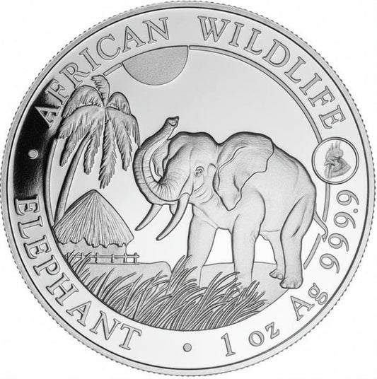 Somalia Elefant 2017 Hahn Privy Silbermünze