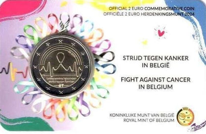 Belgien 2€ 2024 - Kampf gegen Krebs NL