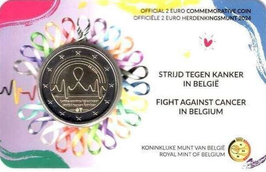 Belgien 2€ 2024 - Kampf gegen Krebs NL