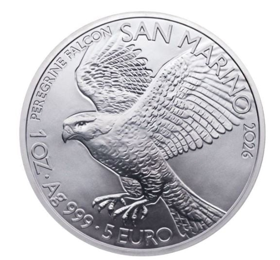 5 Euro San Marino Falco Pellegrino 2026 | 1 oz Silber BU