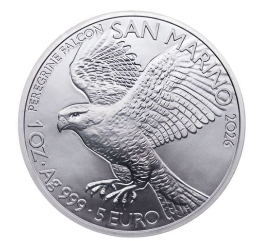 5 Euro San Marino Falco Pellegrino 2026 | 1 oz Silber BU