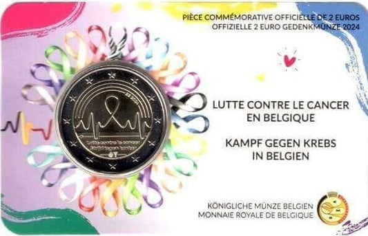 Belgien 2€ 2024 - Kampf gegen Krebs FRA