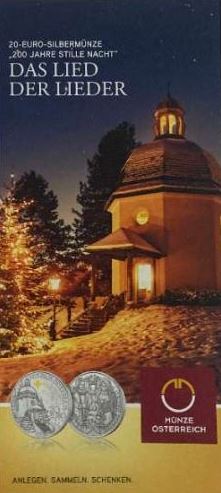 Österreich - Folder 2018 Stille Nacht 20€