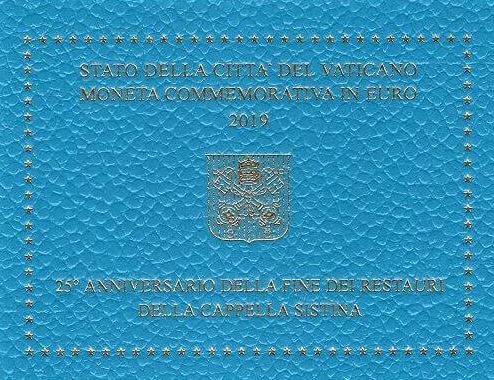 Vatikan 2€ 2019 - Sixtinische Kapelle