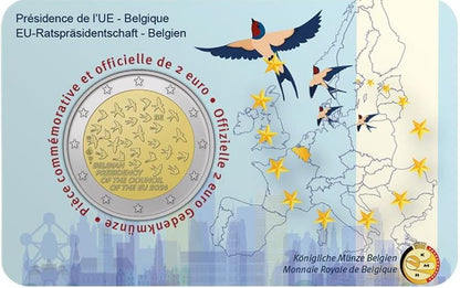 Belgien 2€ 2024 - EU Präsidentschaft CC FR