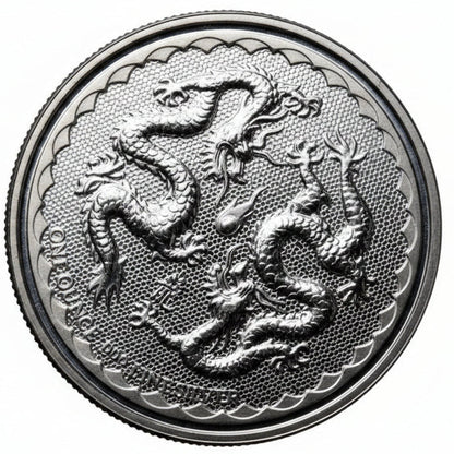 Niue Double Dragon 2018 1 oz Silbermünze New Zealand Mint