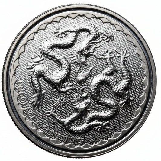 Niue Double Dragon 2018 1 oz Silbermünze New Zealand Mint