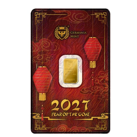Germania Mint 1 g Goldbarren Year of the Goat