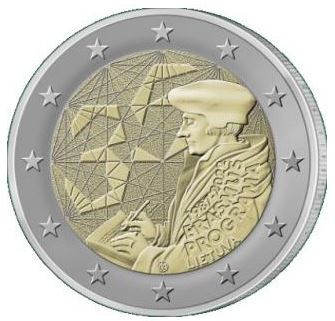 Litauen 2 Euro Gedenkmünze 2022 Erasmus Programm bankfrisch