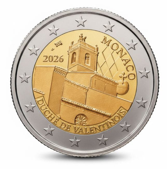 Monaco 2026 2 Euro Herzogtum Valentinois PP