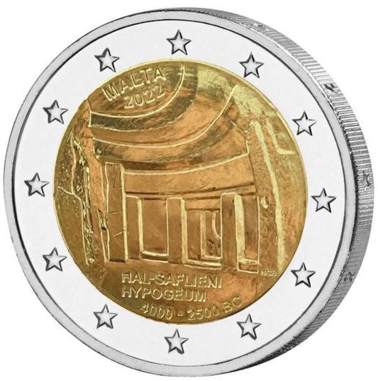 Malta 2€ 2022 -Tempel Hal-Saflieni-Hypogeum