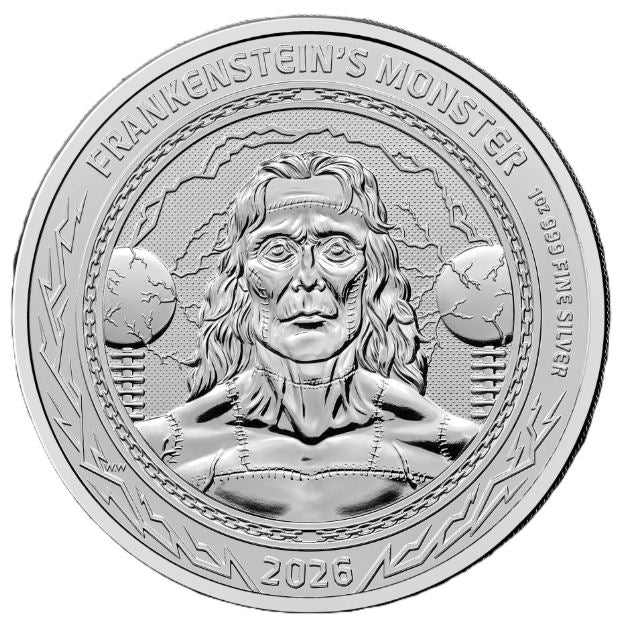 Großbritannien Gothic Horror Frankenstein 2026 1 oz Silber Royal Mint