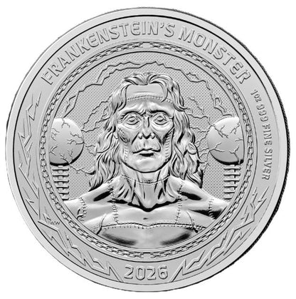Großbritannien Gothic Horror Frankenstein 2026 1 oz Silber Royal Mint