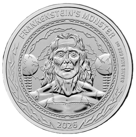 Großbritannien Gothic Horror Frankenstein 2026 1 oz Silber Royal Mint