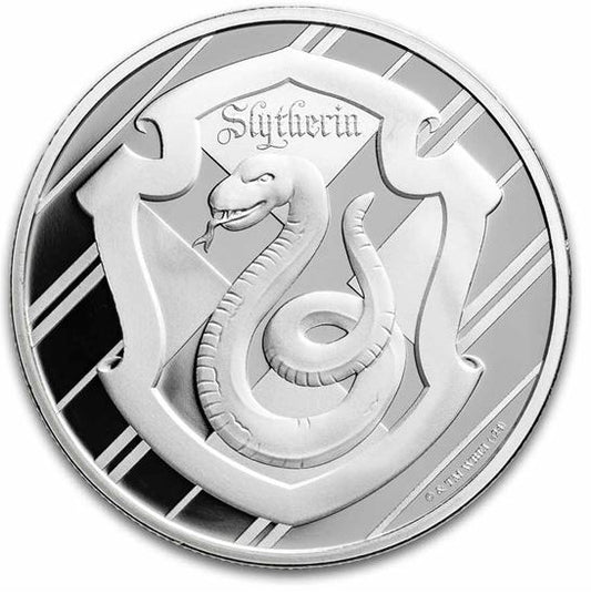 Harry Potter Slytherin 1 oz Silbermedaille