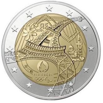 Frankreich 2€ 2024 - Olympische Spiele Eiffelturm