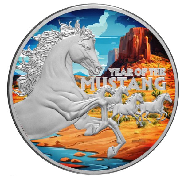 American Lunar Mustang 2026 Silbermünze 1 oz Proof