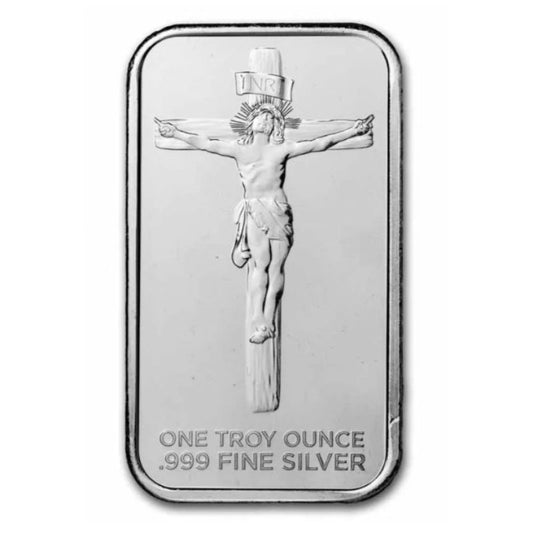 Kreuzigung Jesus Silberbarren 1 oz