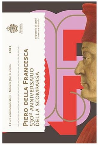 San Marino 2 Euro 2022 Piero della Francesca 530. Todestag