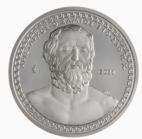 Aristarchos von Samos Silbermünze 10 Euro Proof