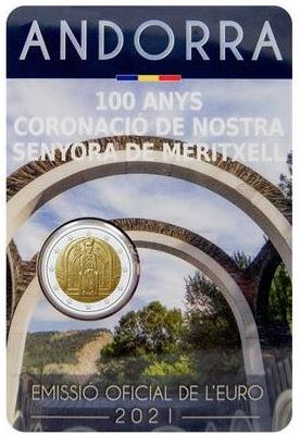 Andorra 2 Euro 2021 Frau von Meritxell Coincard