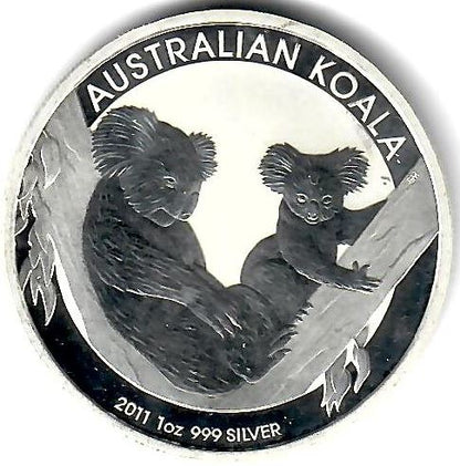 Australien Koala Silbermünze 2011 1 Unze in Kapsel