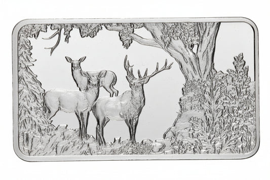 Hillmint Silberbarren Rothirsch Silber 999 Polen