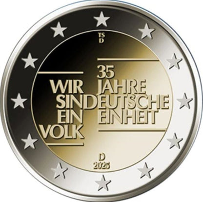 Deutschland 2€ 2025 - 35 Jahre deutsche Einheit G