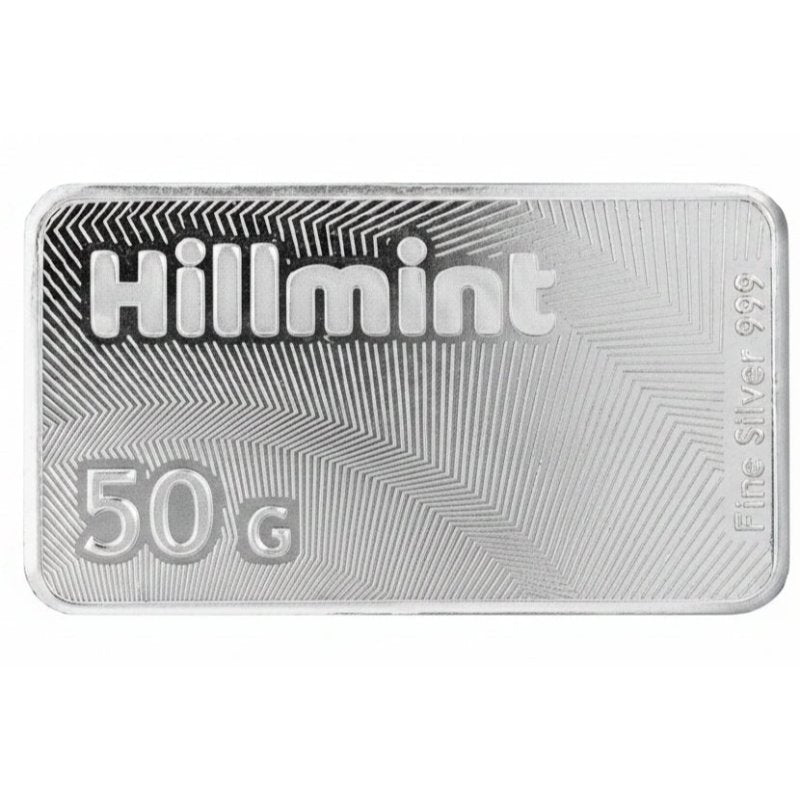 Silberbarren - 50 Gramm Hillmint Rothirsch