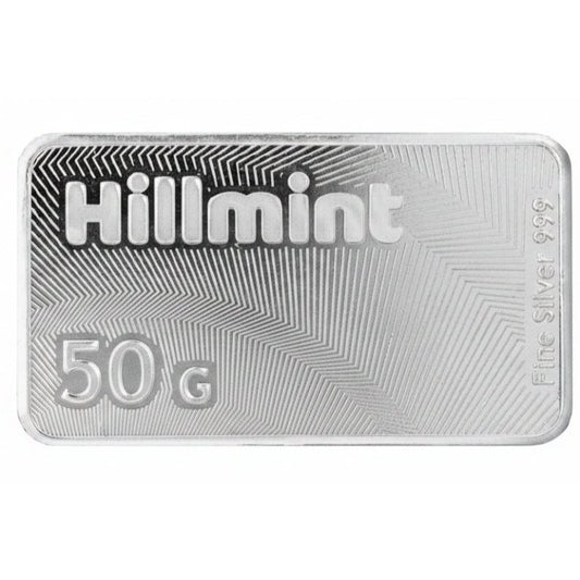 Silberbarren - 50 Gramm Hillmint Rothirsch