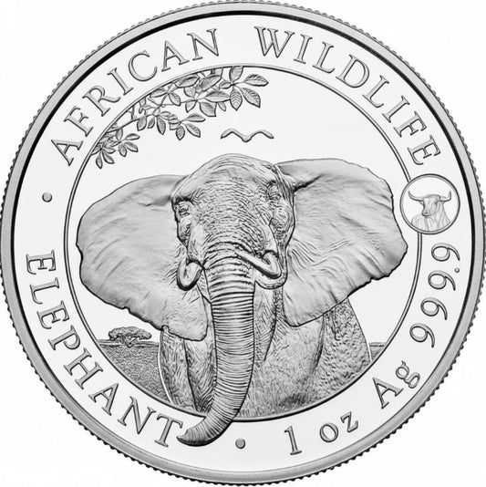 Somalia Elefant 2021 Ochse Privy Silbermünze 1 oz