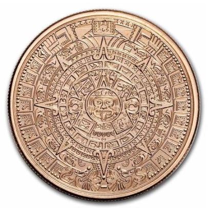 1oz Kupfer #22 USA Azteken Kalender