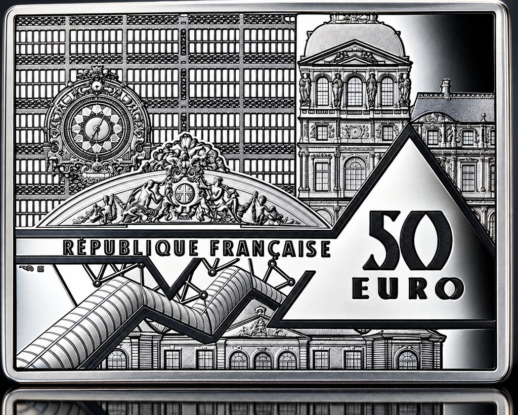 Frankreich 50 Euro 2021 Salvador Dali 100 g Silber Polierte Platte