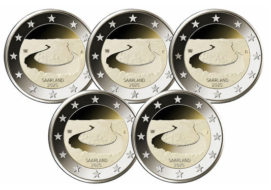 Deutschland 2€ 2025 - Saarland Set A-J