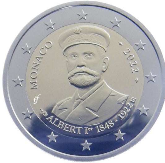 Monaco 2€ 2022 -100. Todestag von Albert I PP