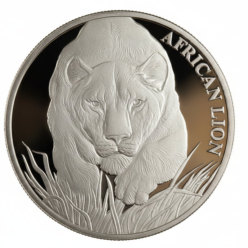 Tschad African Lion 2017 1 oz Silbermünze 999