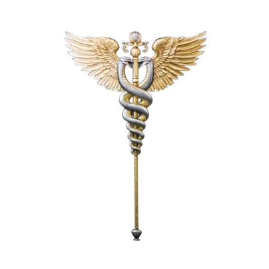 Südkorea - 2,5oz Caduceus  Hermesstab 2025 gilded
