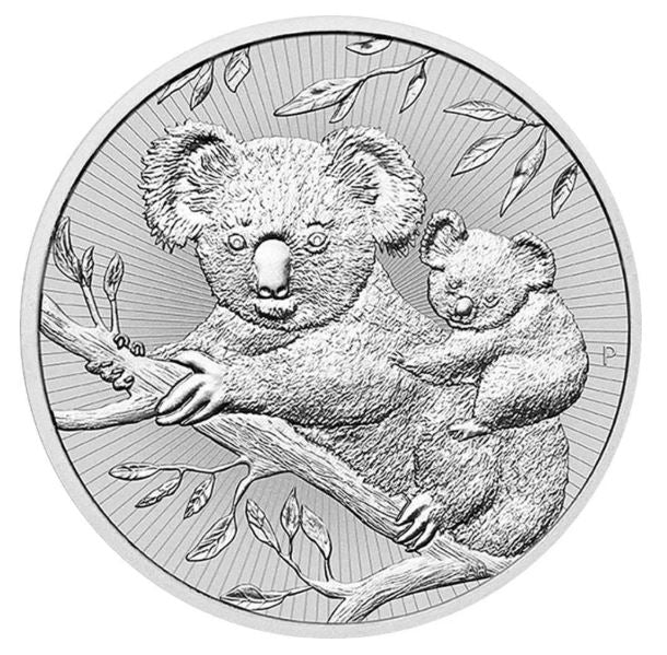 Australien - 2oz Koala mit Baby 2018