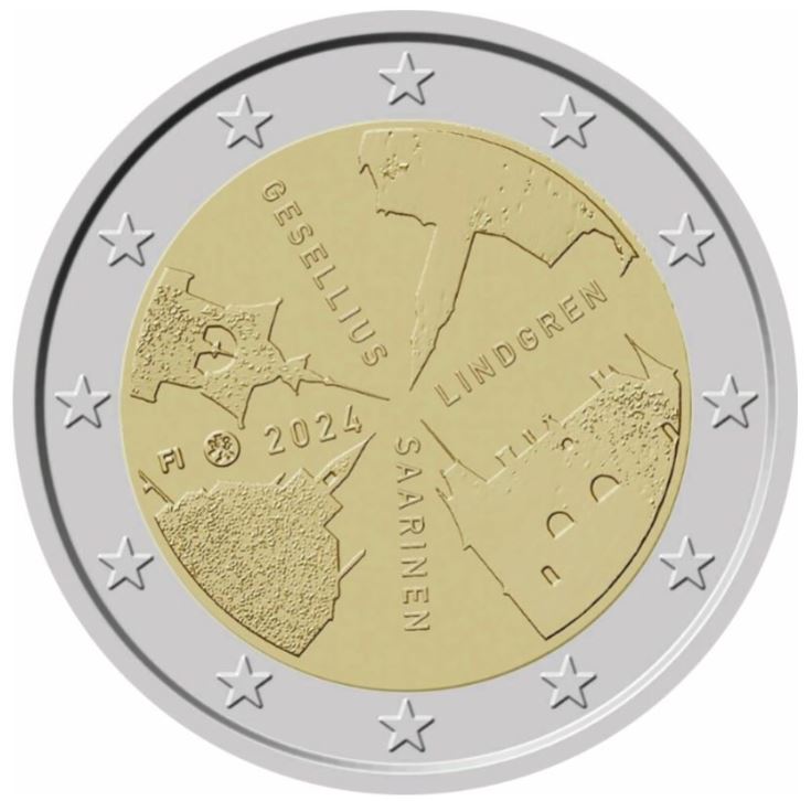 Finnland 2€ 2024 - Finnische Architektur