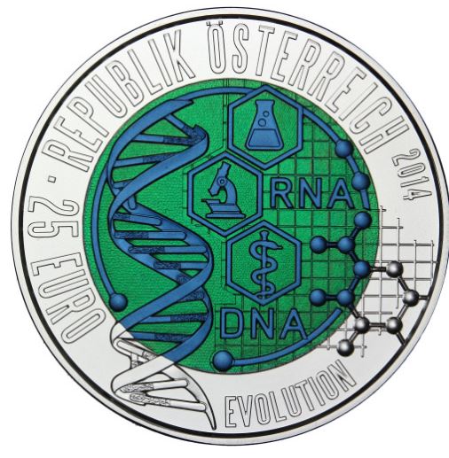 25 Euro Niob Evolution 2014 Österreich