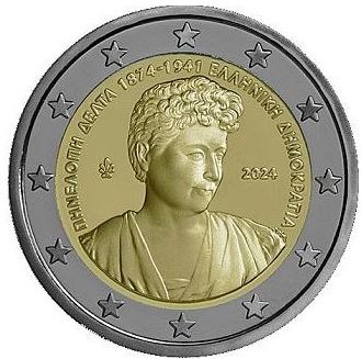 Griechenland 2€ 2024 - 150. Geb. Penelope Delta
