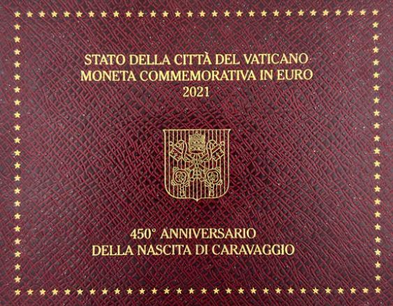 Vatikan 2 Euro 2021 Caravaggio Gedenkmünze