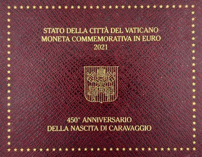 Vatikan 2 Euro 2021 Caravaggio Gedenkmünze