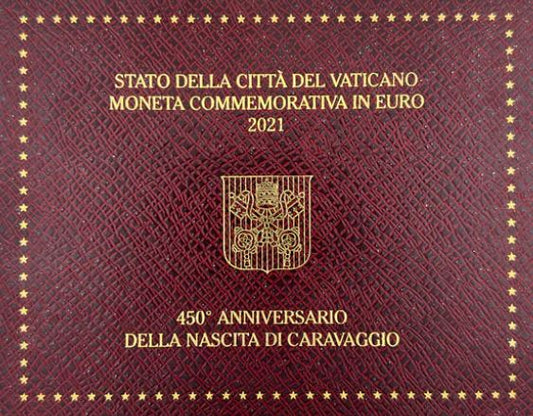 Vatikan 2 Euro 2021 Caravaggio Gedenkmünze
