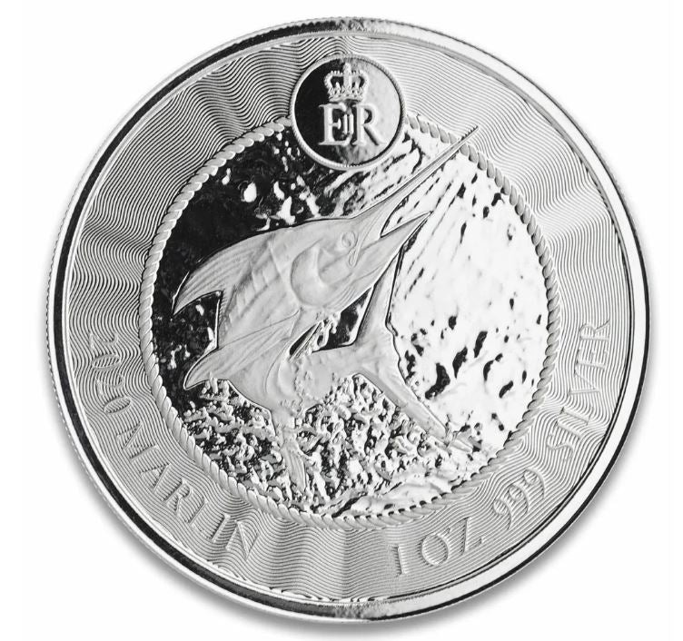 Cayman Islands 2020 Marlin 1 oz Silbermünze
