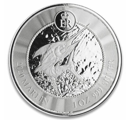 Cayman Islands 2020 Marlin 1 oz Silbermünze