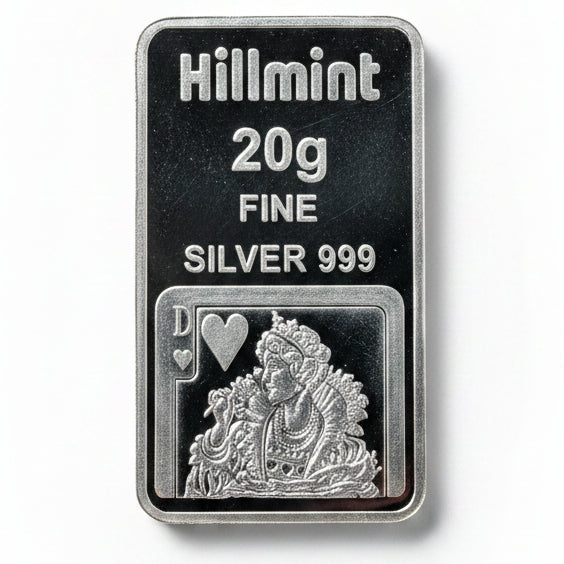 Hillmint Silberbarren Herzdame 20 g Silber 999 Polen